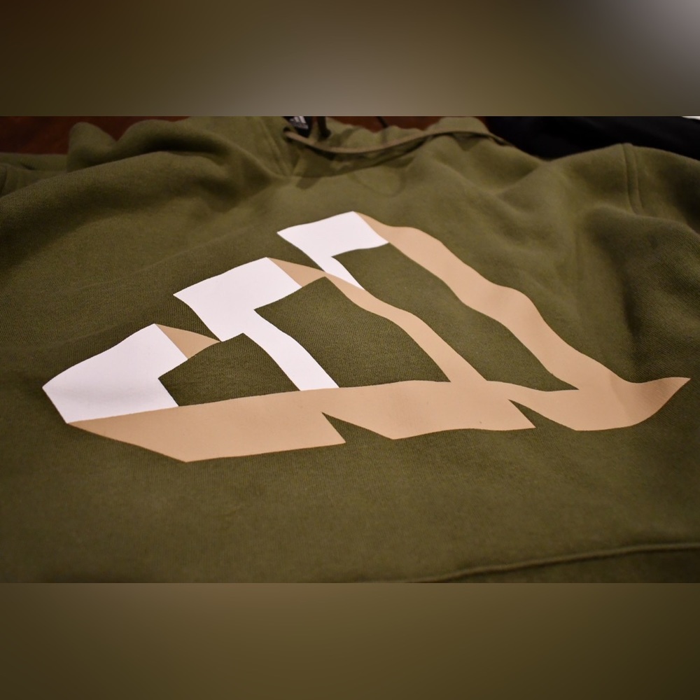 2XL Adidas Hoodie. Olive Green.